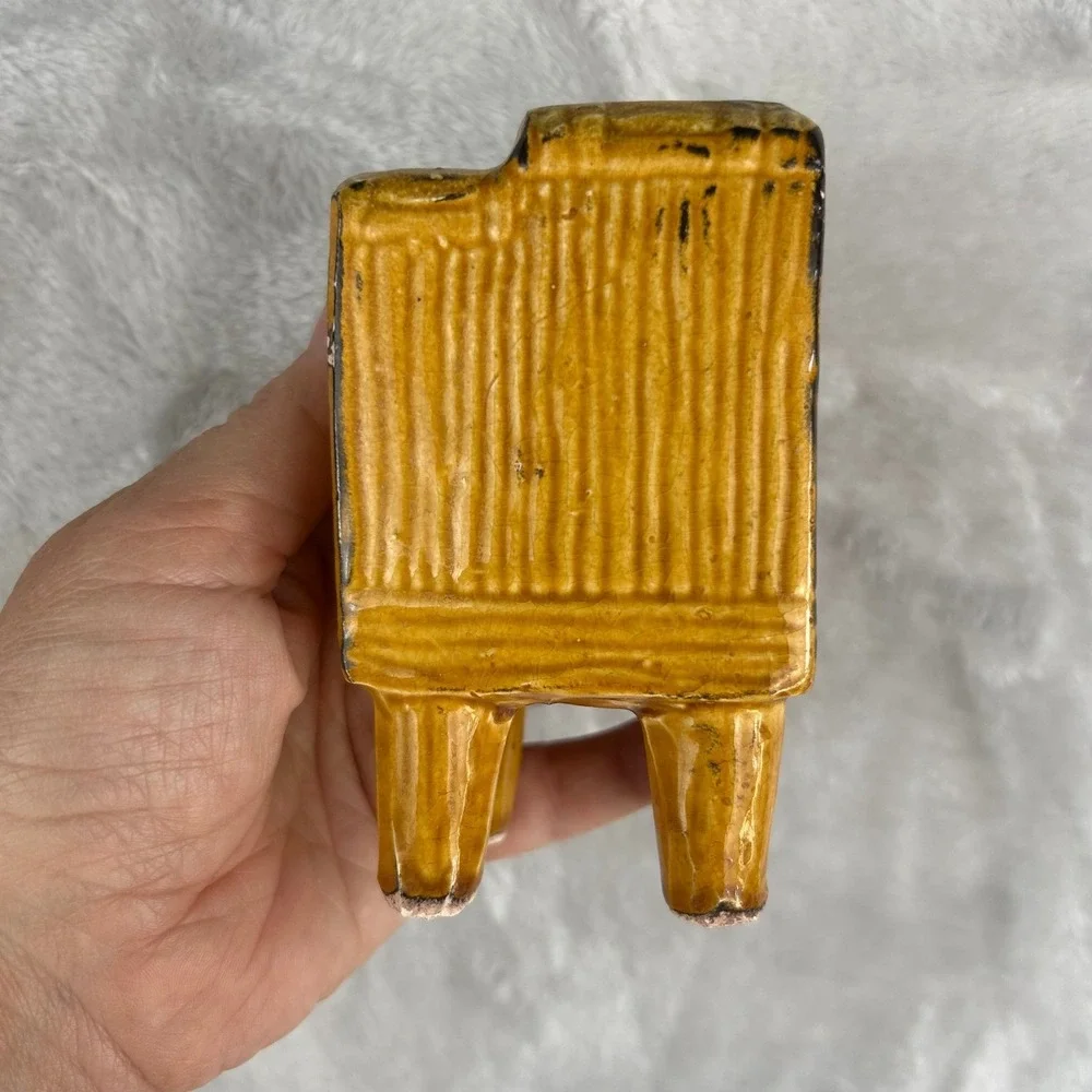 Vintage tiki‎ castle aquarium decor Miniature Pagoda House Ceramic Mid century